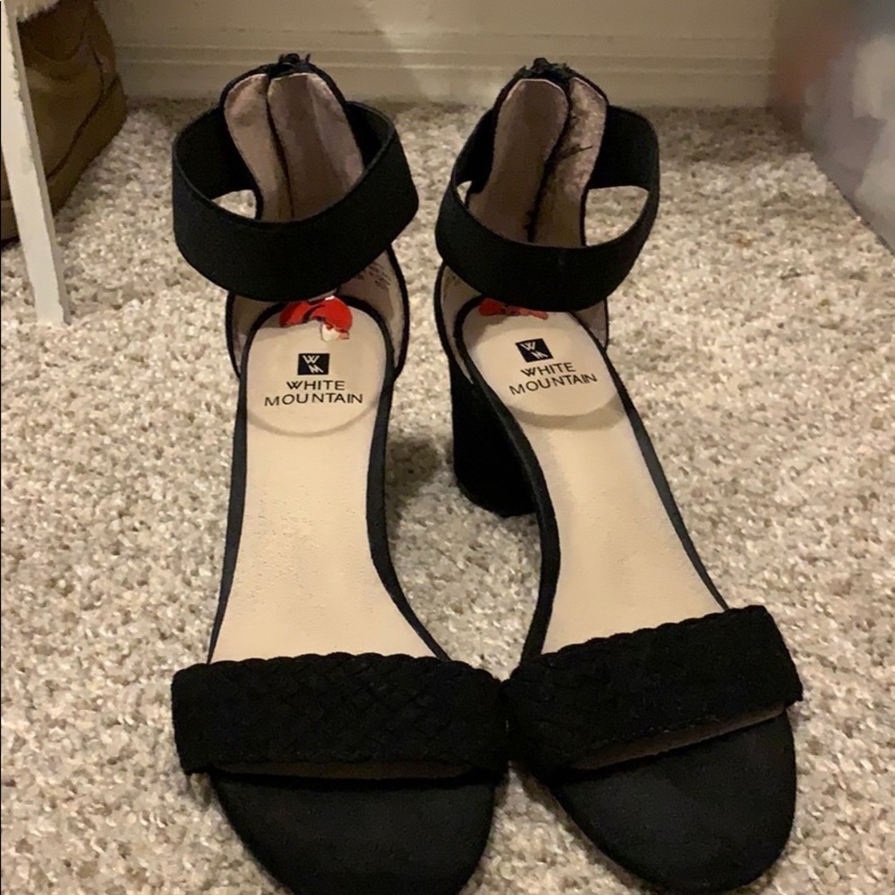 black high heels